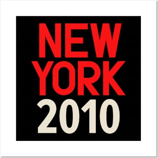 Iconic New York Birth Year Series: Timeless Typography - New York 2010 Posters and Art